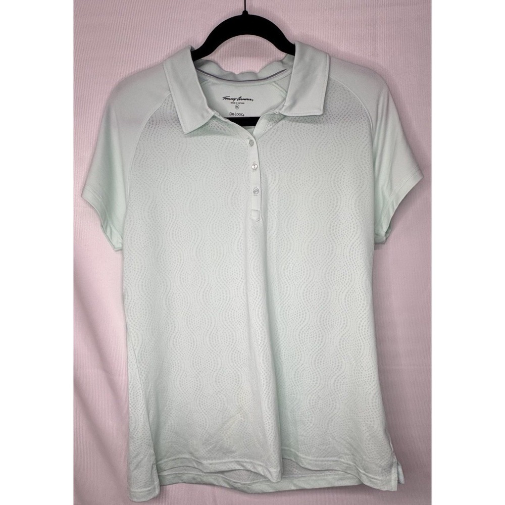Tommy‎ Armour Dri-Logic Golf Polo Shirt Women's XL Mint Green Stretch